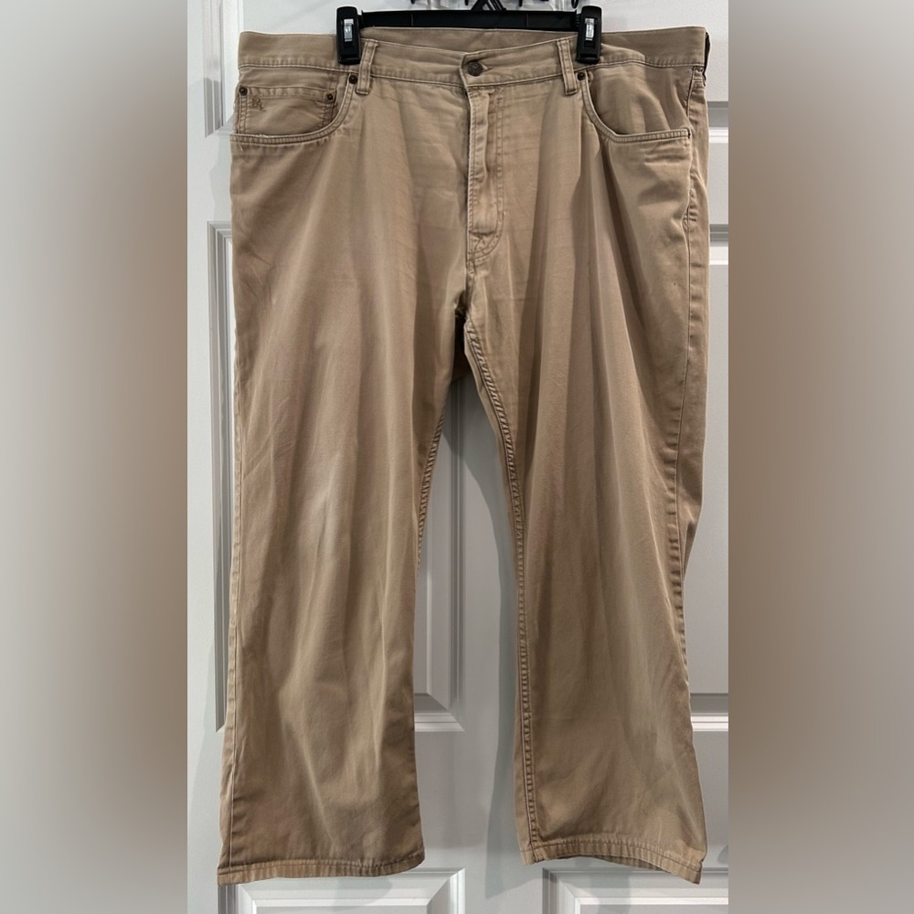 Polo Ralph Lauren Pants Mens 40x29 Tan Khaki 650 Straight Casual Work Chinos Y2K